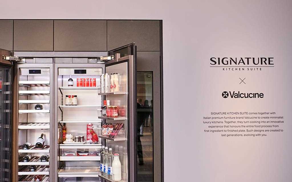 IFA 2018: A close-up of the refrigerator inside the SIGNATURE KITCHEN SUITE exhibition for LG