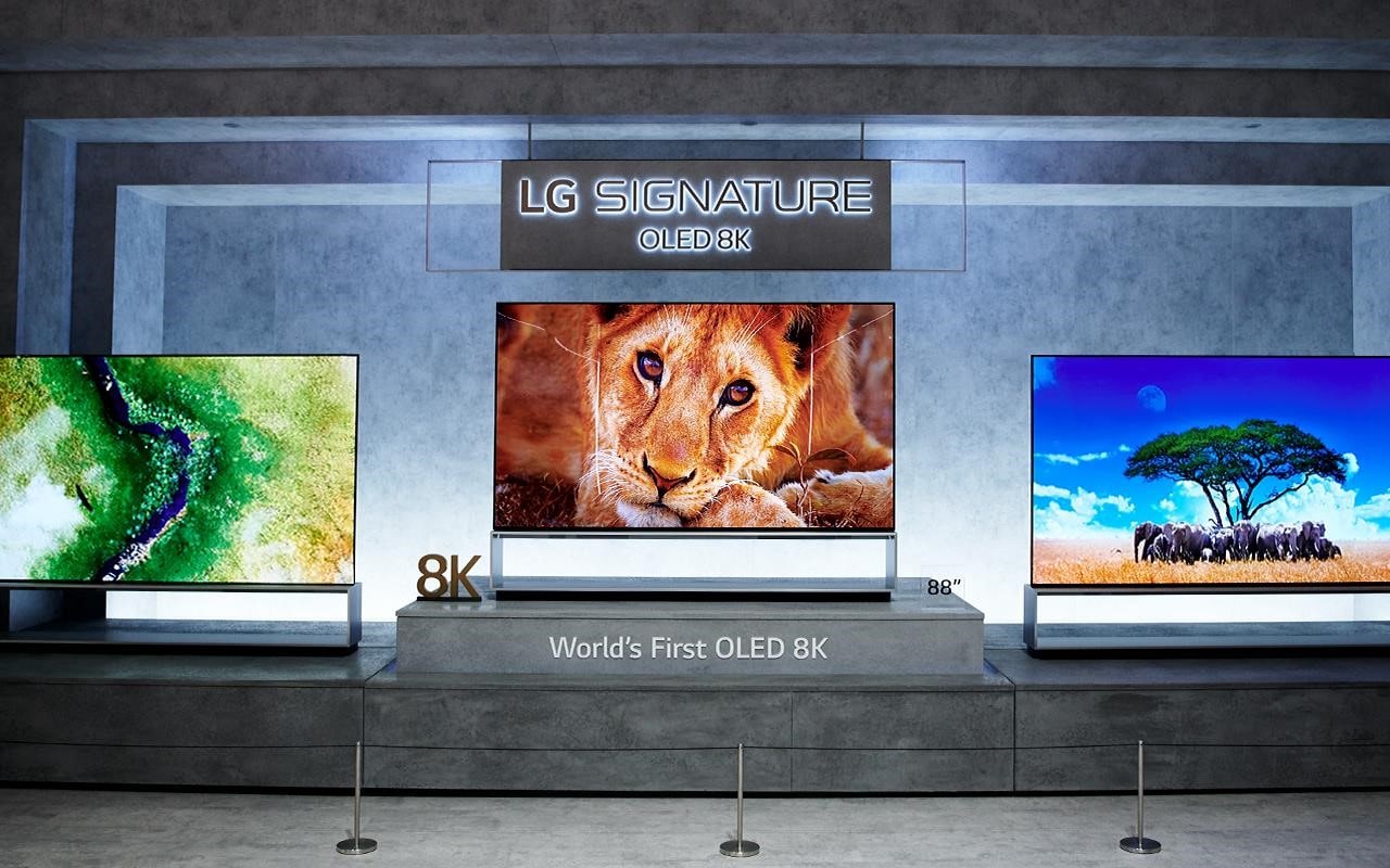 The LG 8K OLED TV was on show at IFA 2019, with perfect blacks and vivid colours creating a lifelike experience | More at LG MAGAZINE