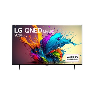 65 (165.1cm) LG QNED MiniLED QNED90 4K Smart TV 2024 front view