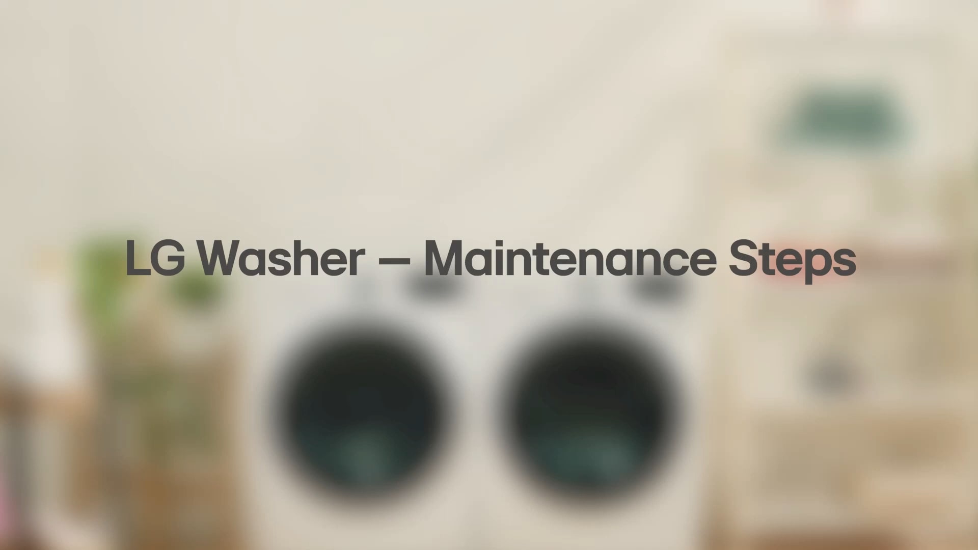 Washer Care Service