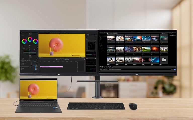 LG dual screen monitor setup, LG multiple screen monitor setup, LG double monitor setup