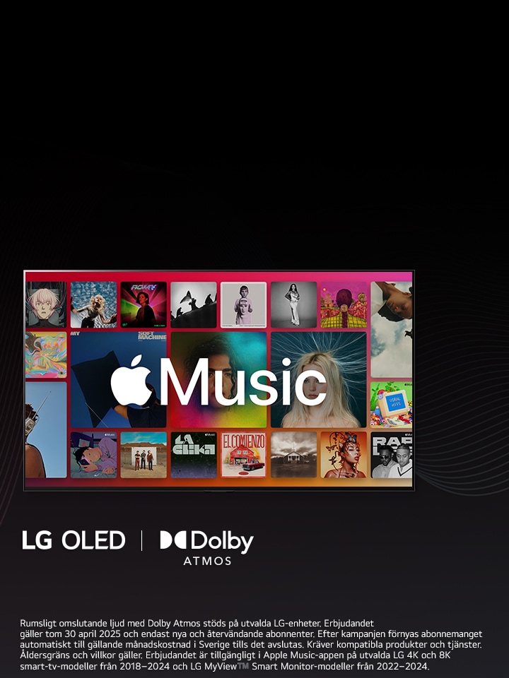 Bilden visar Apple Music promotion