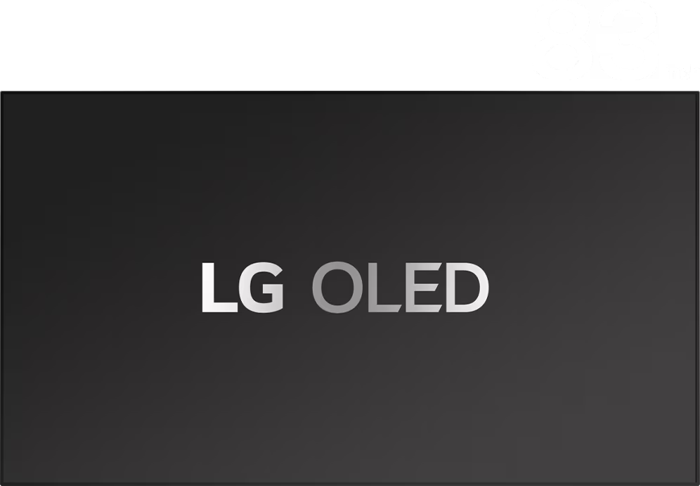 LG OLED'in her boyutu, en küçüğünden en büyüğüne kadar ekran boyutunda görünür.
