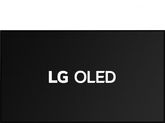 LG OLED'in her boyutu, en küçüğünden en büyüğüne kadar ekran boyutunda görünür.