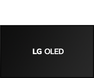 LG OLED'in her boyutu, en küçüğünden en büyüğüne kadar ekran boyutunda görünür.