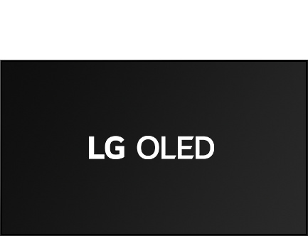 LG OLED'in her boyutu, en küçüğünden en büyüğüne kadar ekran boyutunda görünür.