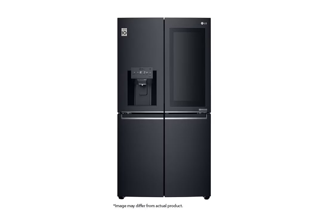 InstaView™ 889L Matte Black, 4 Door, Door-in-Door Fridge