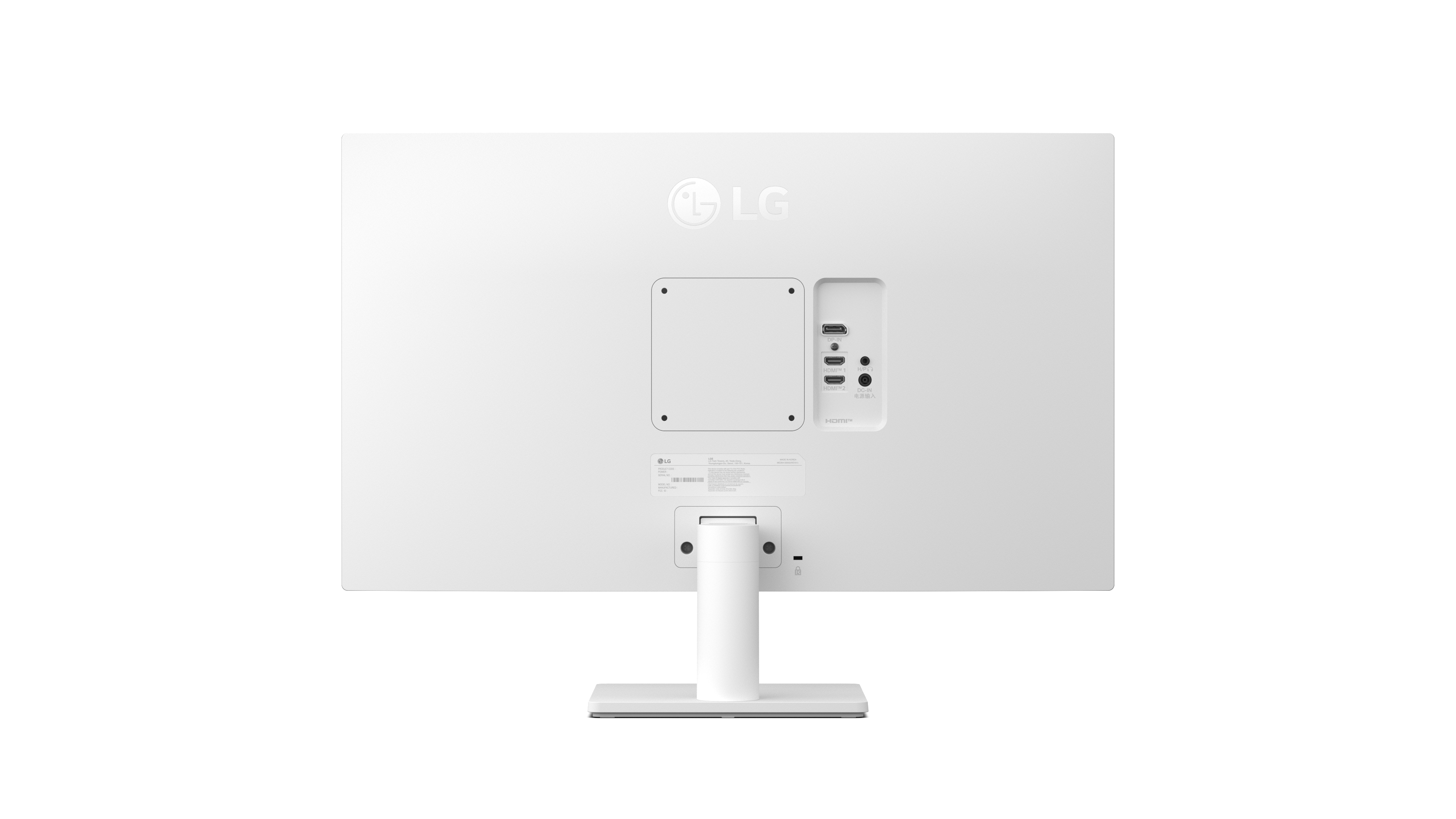 LG 27" LG UHD IPS monitor, 27US500-W