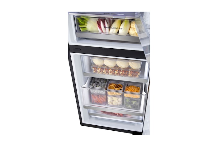 LG Kühl-Gefrierkombination mit InstaView® (EEK C, 349L, 186 cm hoch) mit 4,3 Zoll Touch LCD Display & veränderbaren Farben | GBG7190CEV, GBG7190CEV