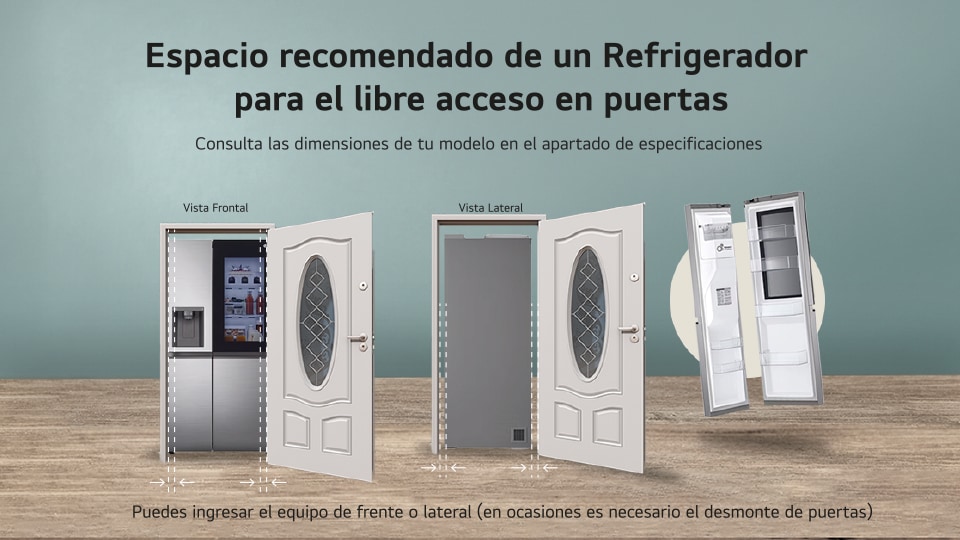 Dimensiones refrigerador