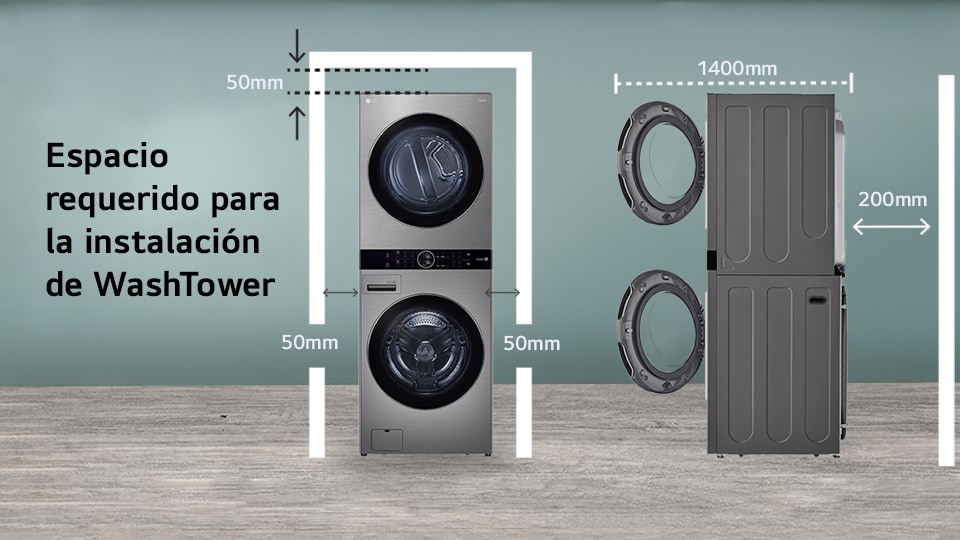 Dimensiones WashTower