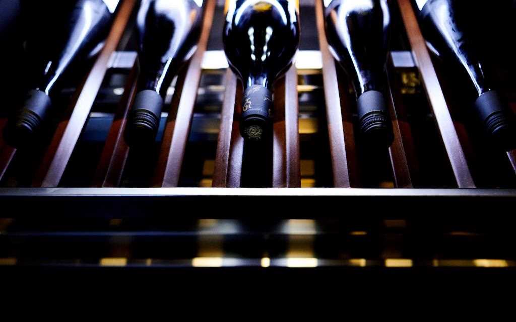 IFA 2018: A close-up of wine bottles inside the LG SIGNATURE Wine Cellar, on show at the exhibition