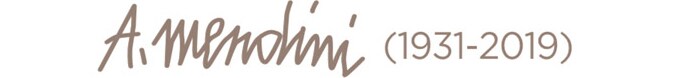 Autogramm von Alessandro Mendini.