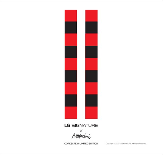 Zwei Konzepte von Bildern für Korkenzieher in limitierter Auflage von LG SIGNATURE und Alessandro Mendini.