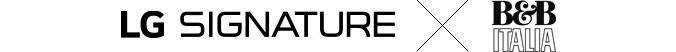 Logo von LG SIGNATURE und B & B Italia.
