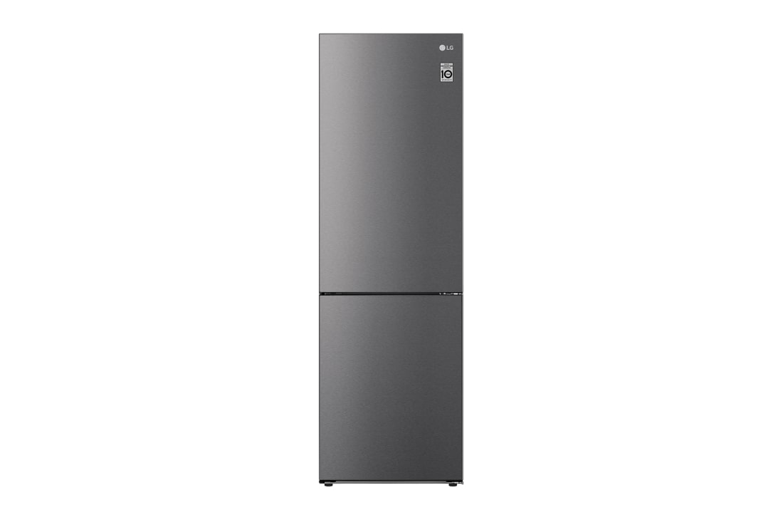 LG 1.86M 341L Kølefryseskab(Dark Silver) - Energiklasse E, DoorCooling™, GBB61DSJEC, GBB61DSJEC