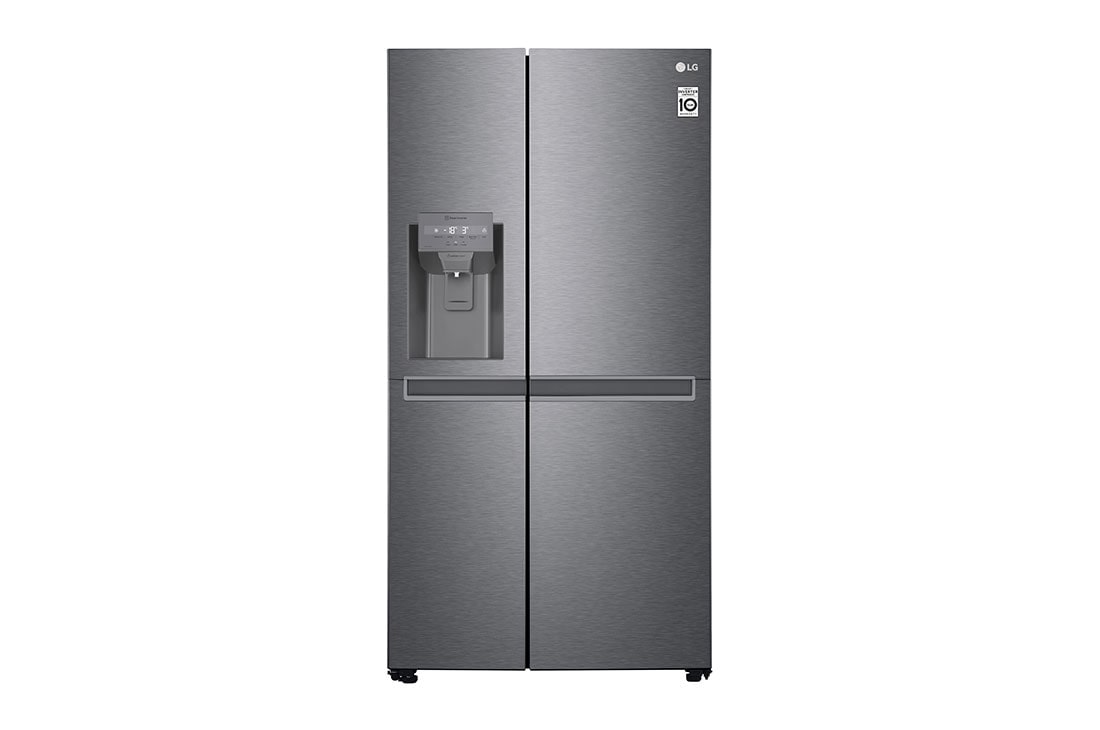 LG 634L Side by Side (Dark Graphite), Is og vand dispenser, Energiklasse F, Vand-/isdispenser med vandtilkobling, Smart Diagnosis™, GSLV30DSXM, GSLV30DSXM