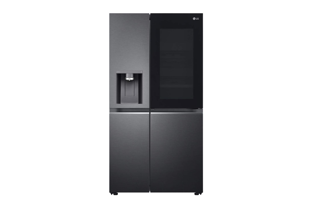 LG InstaView 635L Black Fridge Freezer - GSXV90MCAE