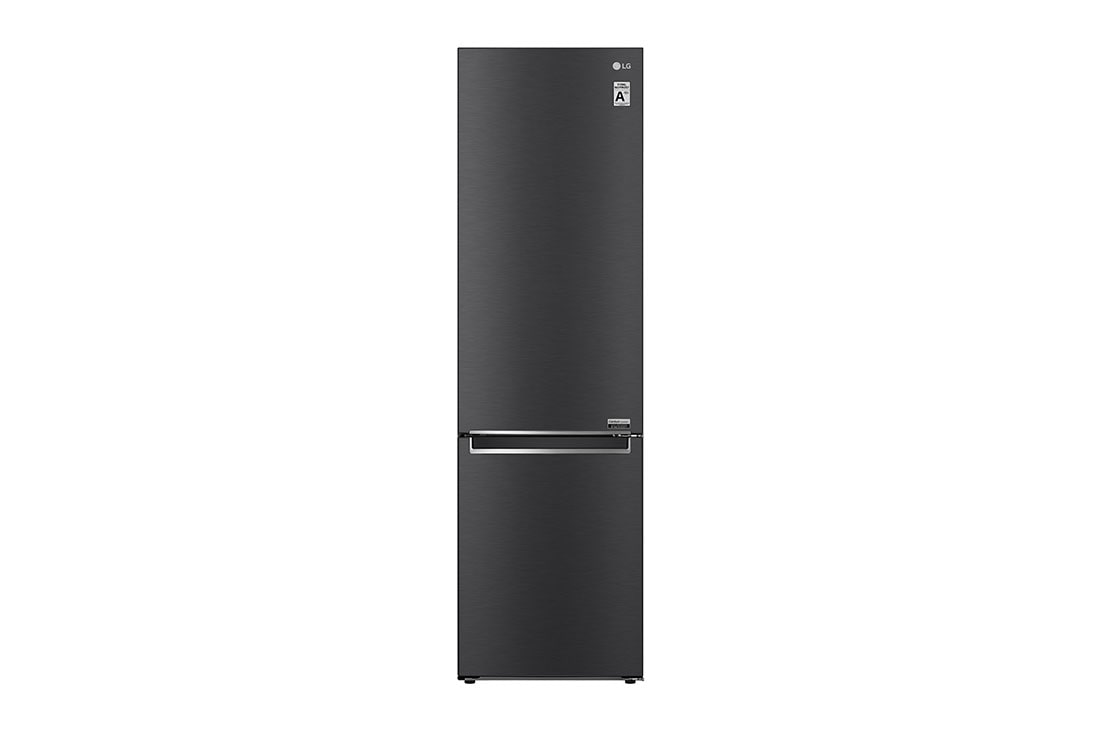 LG 2.03M 384L Kølefryseskab(Matte Black) - Energiklasse A, forfra, GBB92MCB2P