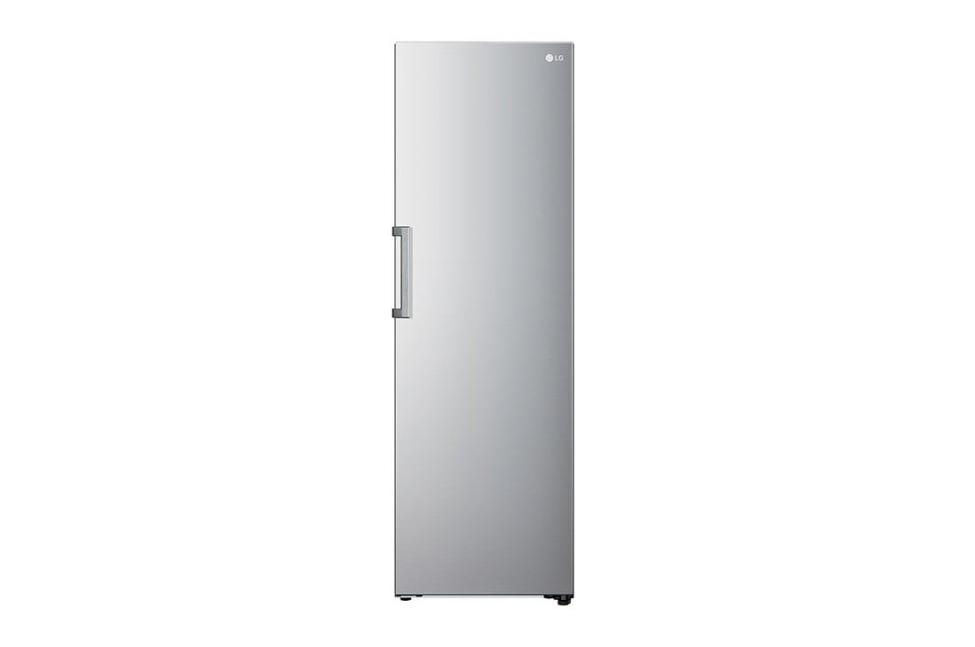 LG 386L Fritstående køleskab (Shiny Steel) - Energiklasse D, Door Cooling™, LINEARCooling™, Moist Balance Crisper™, Front view, GLT51PZGSF