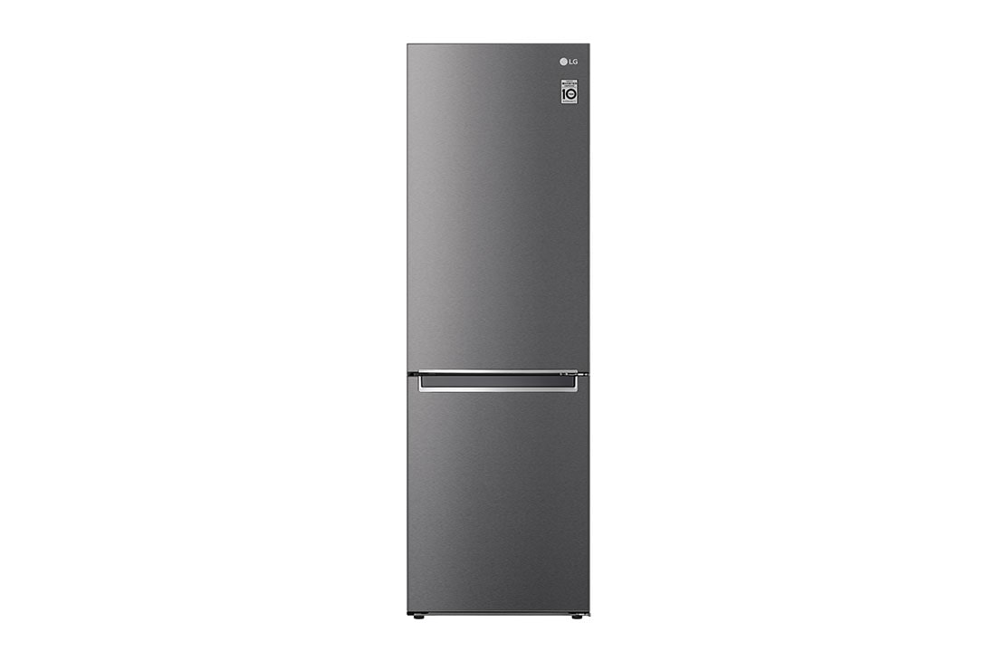 LG GBP61DSPGN 1.86M 341L Kølefryseskab(Dark Silver) - Energiklasse D, Door Cooling™og Smart Diagnosis™, front view, GBP61DSPGN