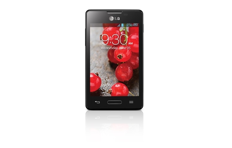 LG 3,8'' IPS skærm, 1 GHz processor, Android 4.1, 3MP kamera, Optimus L4II E440