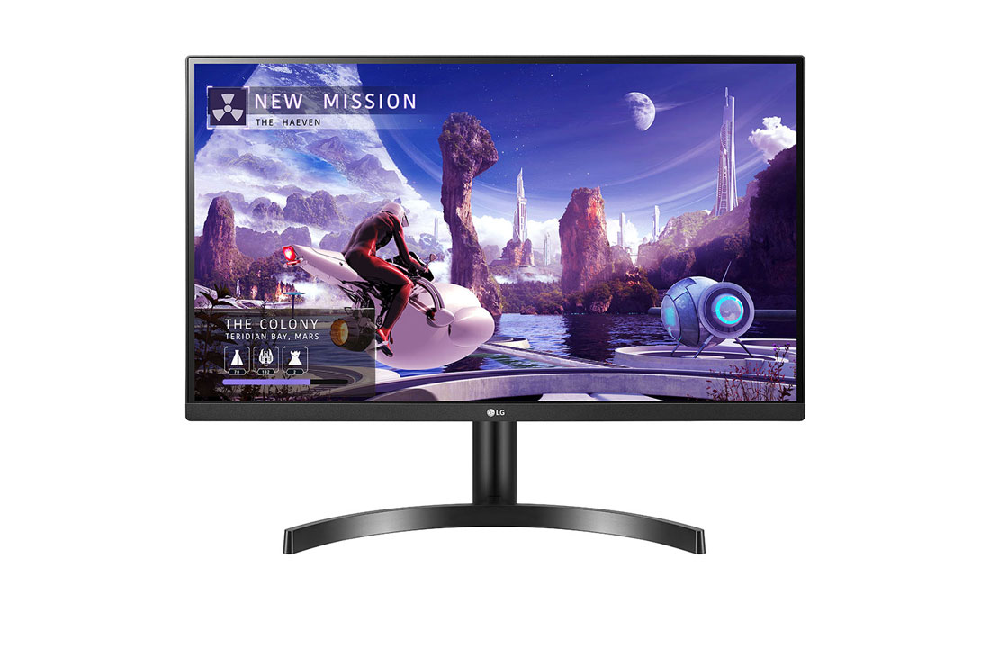 LG 27'' QHD IPS-monitor med AMD FreeSync™, Vist forfra, 27QN600-B