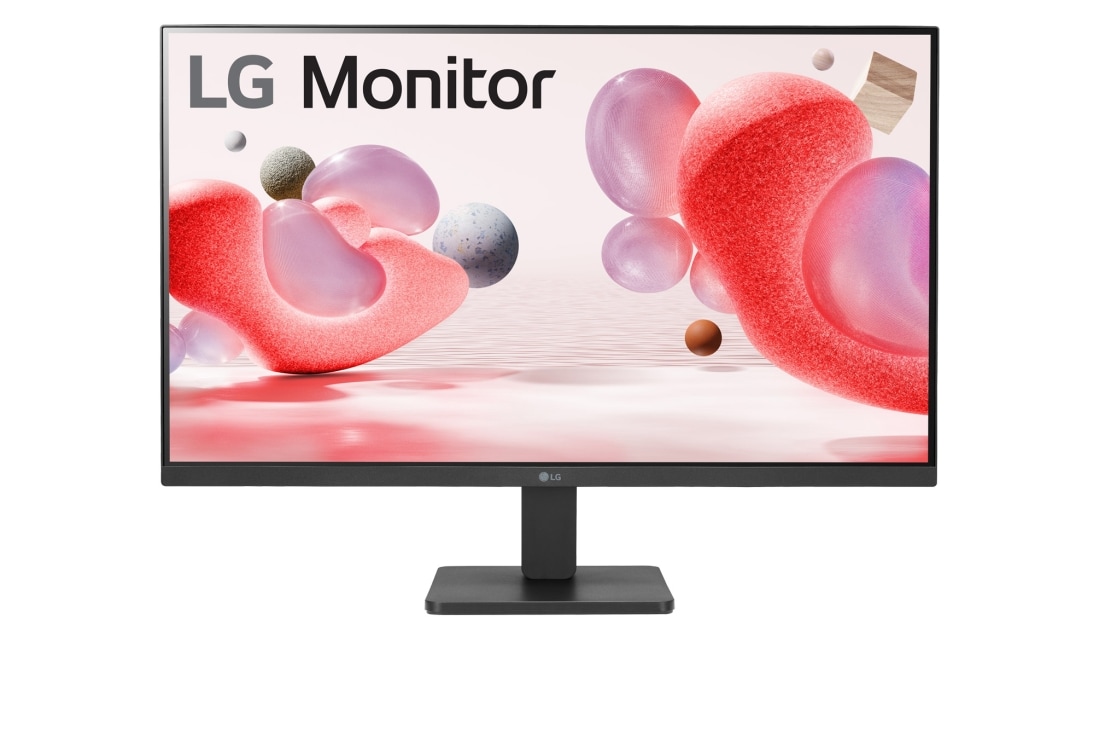 LG 27'' fuld HD IPS-skærm med AMD Freesync™, vist forfra, 27MR400-B