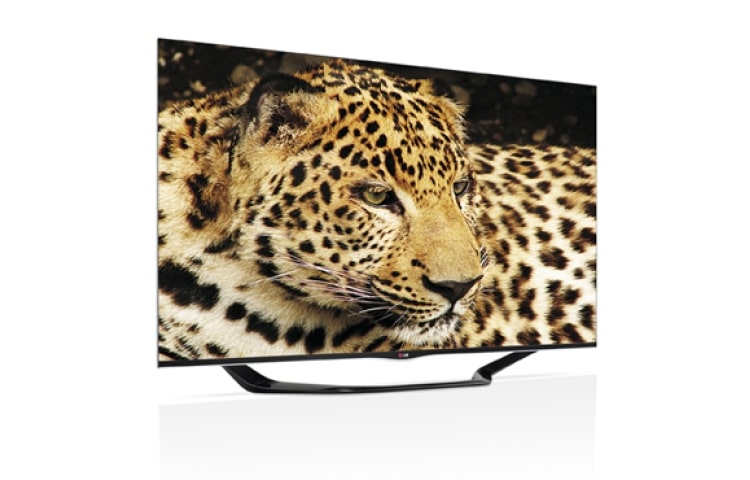 LG Titaniumfarvet 47'' SMART TV i Cinema Screen-design med Magic Remote, 0,9 GHz dual core-processor og 1,25 GB RAM. Cinema 3D, Wi-Fi og DLNA. , 47LA690V