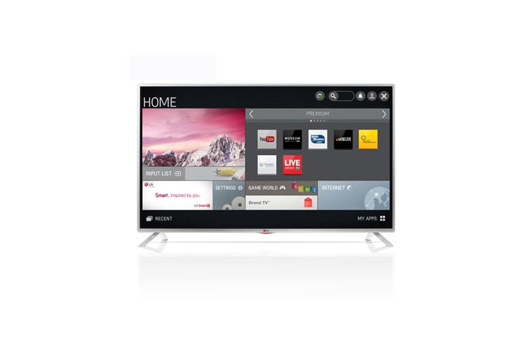 LG SMART LED TV. 0,9 GHz processor og 1,25 GB RAM. Wi-Fi, DLNA og Magic Remote-parat., 50LB582V