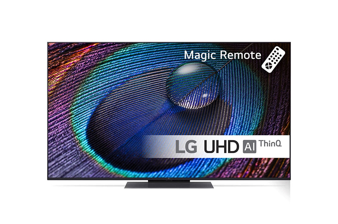 LG 55'' UHD UR91 - 4K TV (2023), LG UHD TV vist forfra, 55UR91006LA