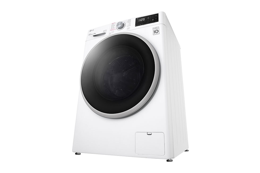 LG 8 kg Vaskemaskine(Hvid) - Steam, Energiklasse C, AI DD™, Smart | LG Danmark