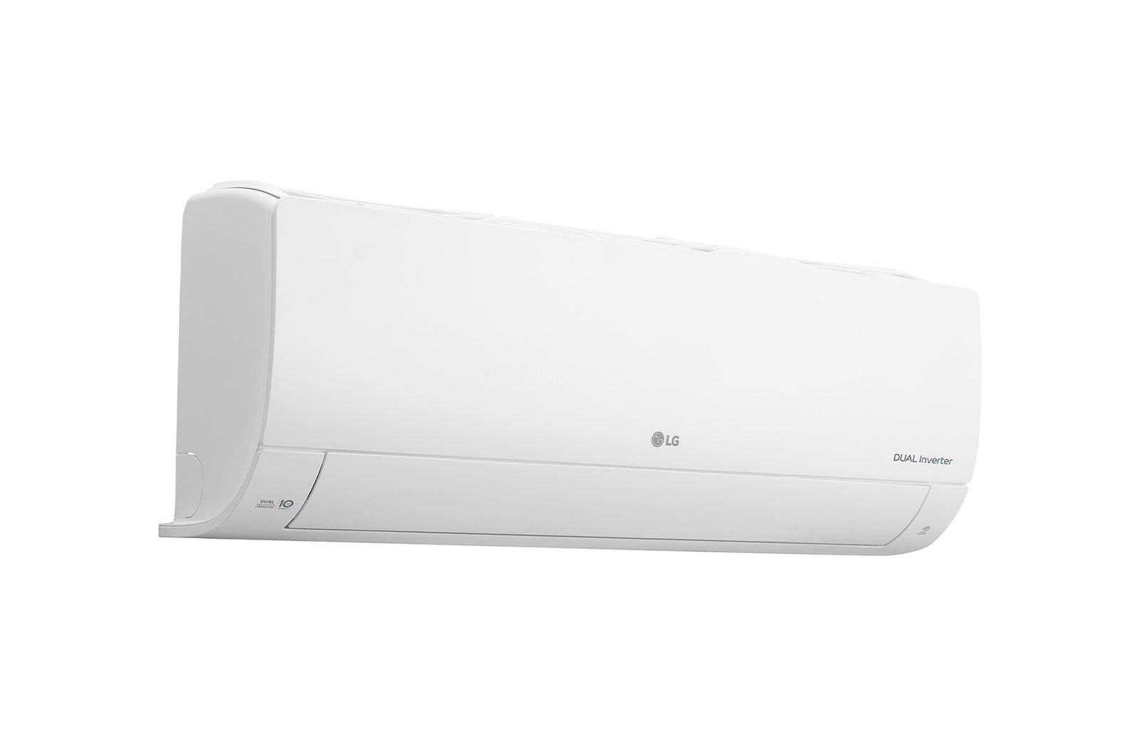 LG DUAL COOL | T3 | DUAL Inverter Compressor™ | 12 K BTU/h | Economie d’énergie | Refroidissement rapide | Wifi | Nettoyage automatique |  Silencieux, LG WIN12ALG Left View Perspective, DUAL12AT3