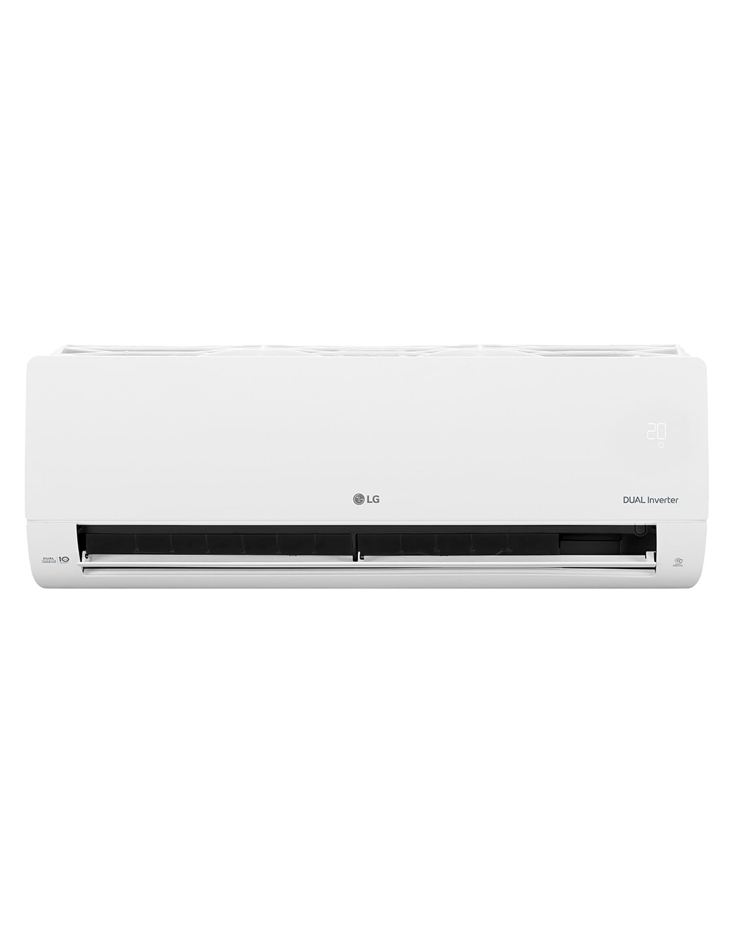 LG DUAL COOL | T3 | DUAL Inverter Compressor™ | 12 K BTU/h | Economie d’énergie | Refroidissement rapide | Wifi | Nettoyage automatique |  Silencieux, LG WIN12ALG Front View Open , DUAL12AT3