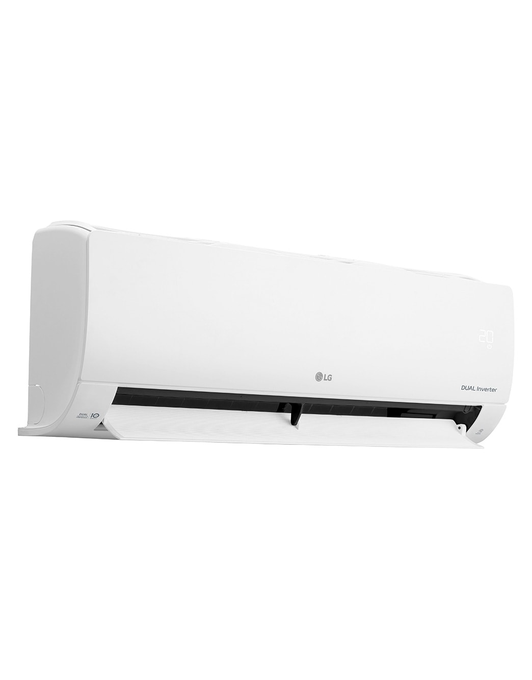 LG DUAL COOL | T3 | DUAL Inverter Compressor™ | 12 K BTU/h | Economie d’énergie | Refroidissement rapide | Wifi | Nettoyage automatique |  Silencieux, LG WIN12ALG Left View , DUAL12AT3