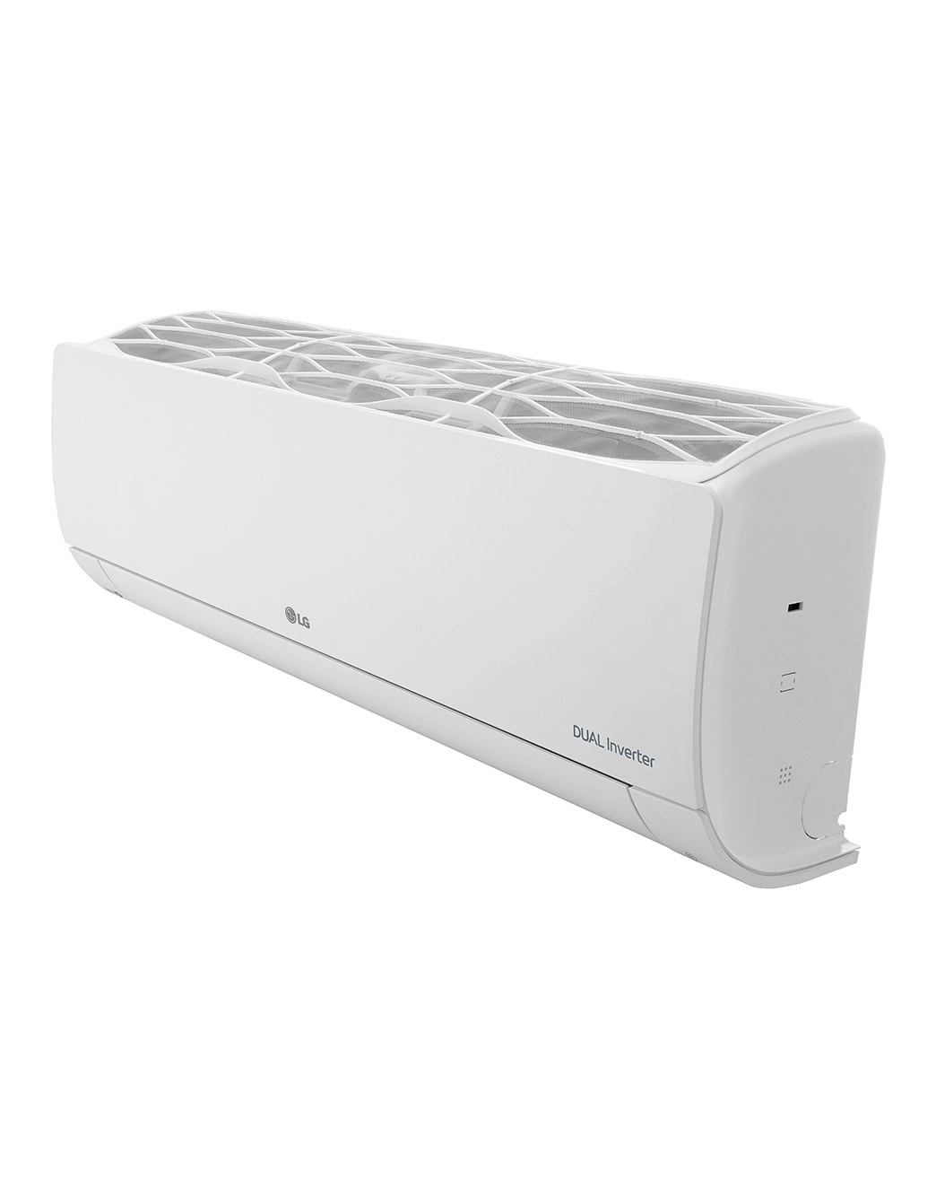 LG DUAL COOL | T3 | DUAL Inverter Compressor™ | 12 K BTU/h | Economie d’énergie | Refroidissement rapide | Wifi | Nettoyage automatique |  Silencieux, LG WIN12ALG Left View Open 60 degree, DUAL12AT3