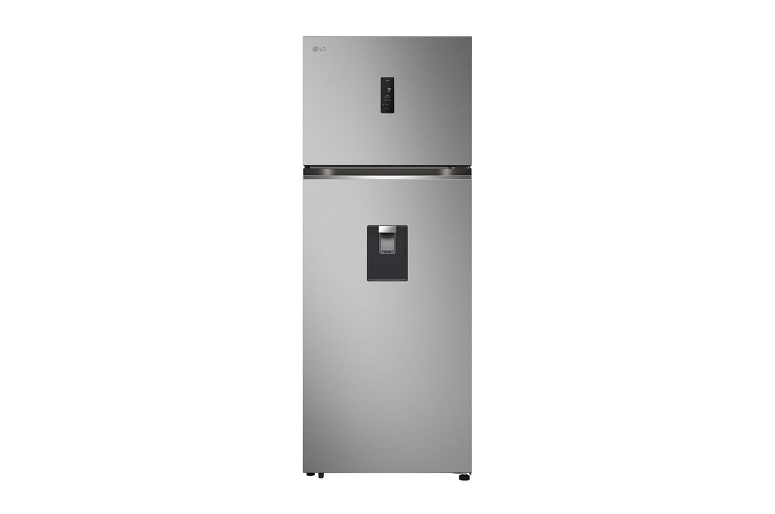 LG 2 Portes | 459L | No Frost | HygieneFresh+™ | Affichage Externe, front view, GN-F452PFBK