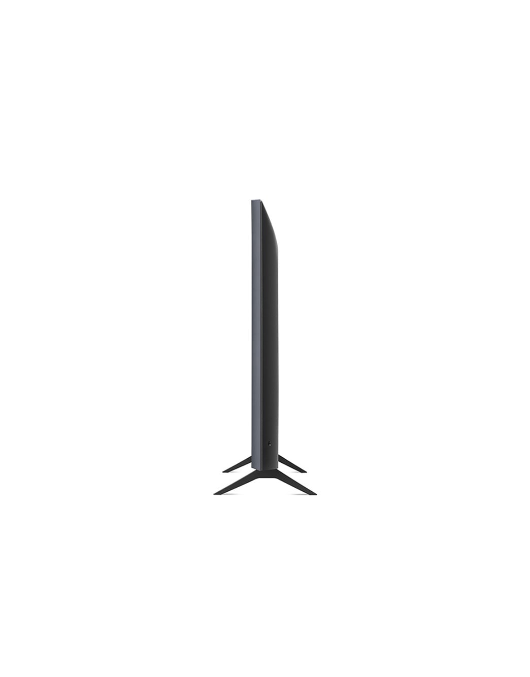 LG Smart TV LG UP77 43 pouces 4K UHD, vue de côté à 90 degrés, 43UP77006LB