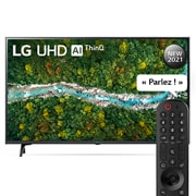 LG Smart TV LG UP77 43 pouces 4K UHD, Une vue avant du téléviseur UHD LG, 43UP77006LB, thumbnail 12