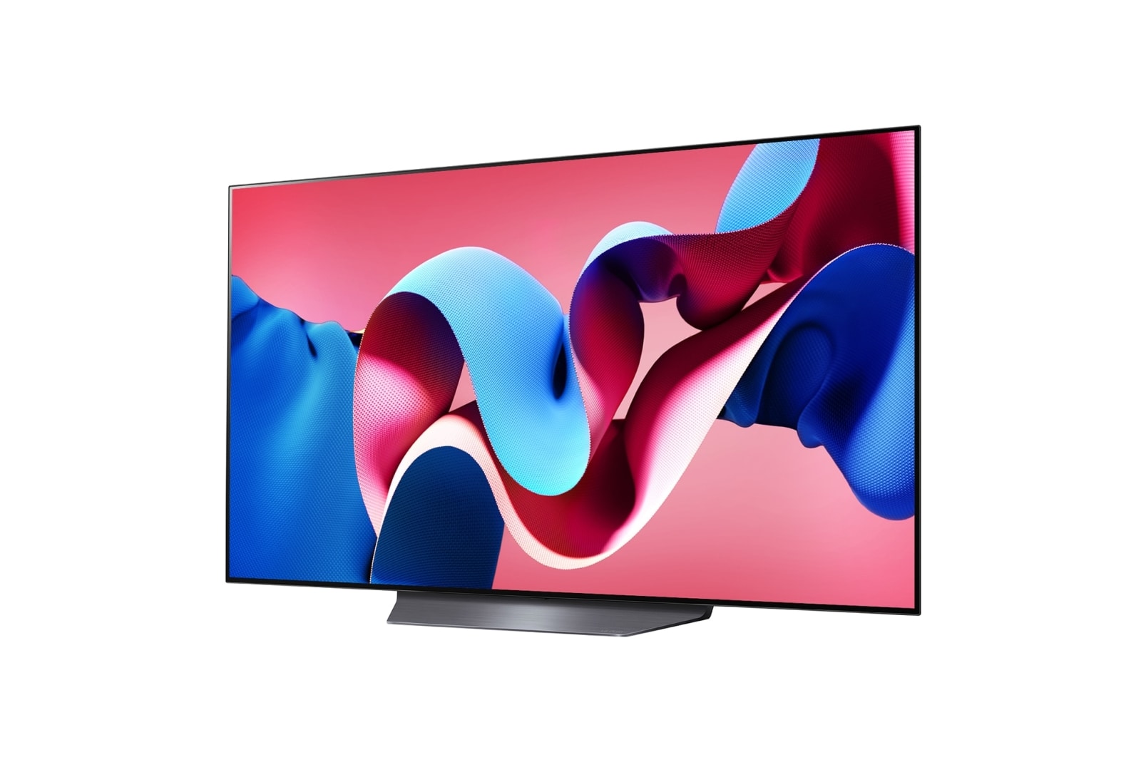 LG OLED Smart TV EVO CS4 4K | 55 pouces | Télécommande magique | AI Dolby Vision | webOS24 | 2024, Vue latérale légèrement inclinée vers la gauche du LG OLED evo TV, OLED CS4, OLED55CS4VA