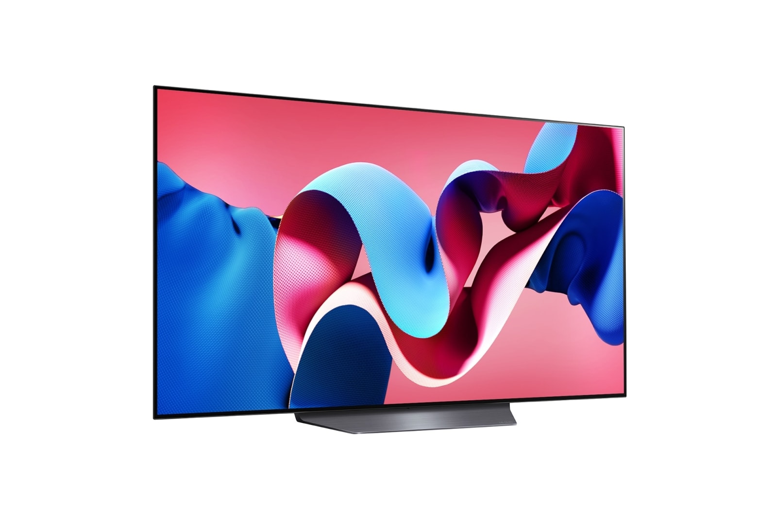 LG OLED Smart TV EVO CS4 4K | 55 pouces | Télécommande magique | AI Dolby Vision | webOS24 | 2024, Vue latérale légèrement inclinée vers la droite du LG OLED evo TV, OLED CS4, OLED55CS4VA