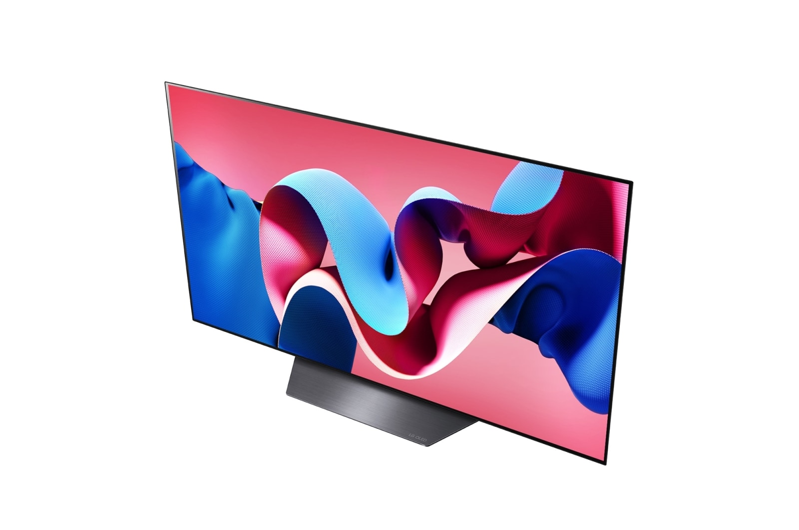 LG OLED Smart TV EVO CS4 4K | 55 pouces | Télécommande magique | AI Dolby Vision | webOS24 | 2024, Vue en angle du LG OLED evo TV, OLED CS4 vu du dessus, OLED55CS4VA