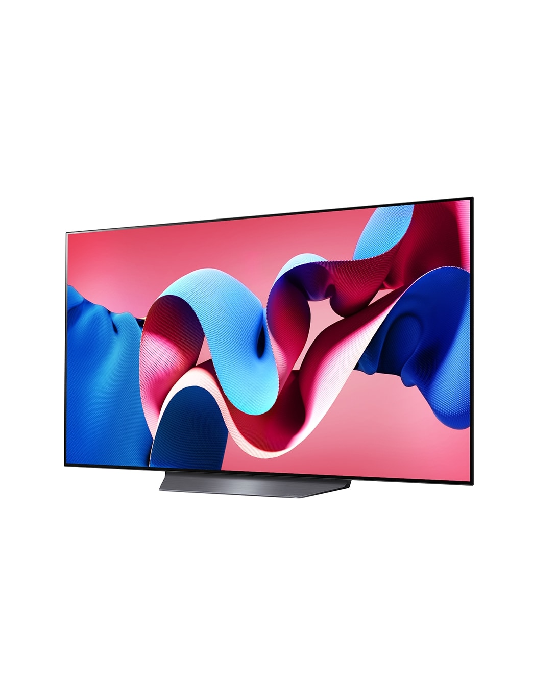 LG OLED Smart TV EVO CS4 4K | 55 pouces | Télécommande magique | AI Dolby Vision | webOS24 | 2024, Vue latérale légèrement inclinée vers la gauche du LG OLED evo TV, OLED CS4, OLED55CS4VA