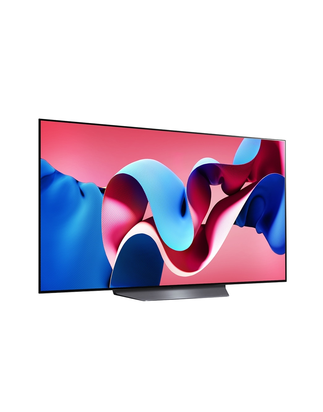 LG OLED Smart TV EVO CS4 4K | 55 pouces | Télécommande magique | AI Dolby Vision | webOS24 | 2024, Vue latérale légèrement inclinée vers la droite du LG OLED evo TV, OLED CS4, OLED55CS4VA