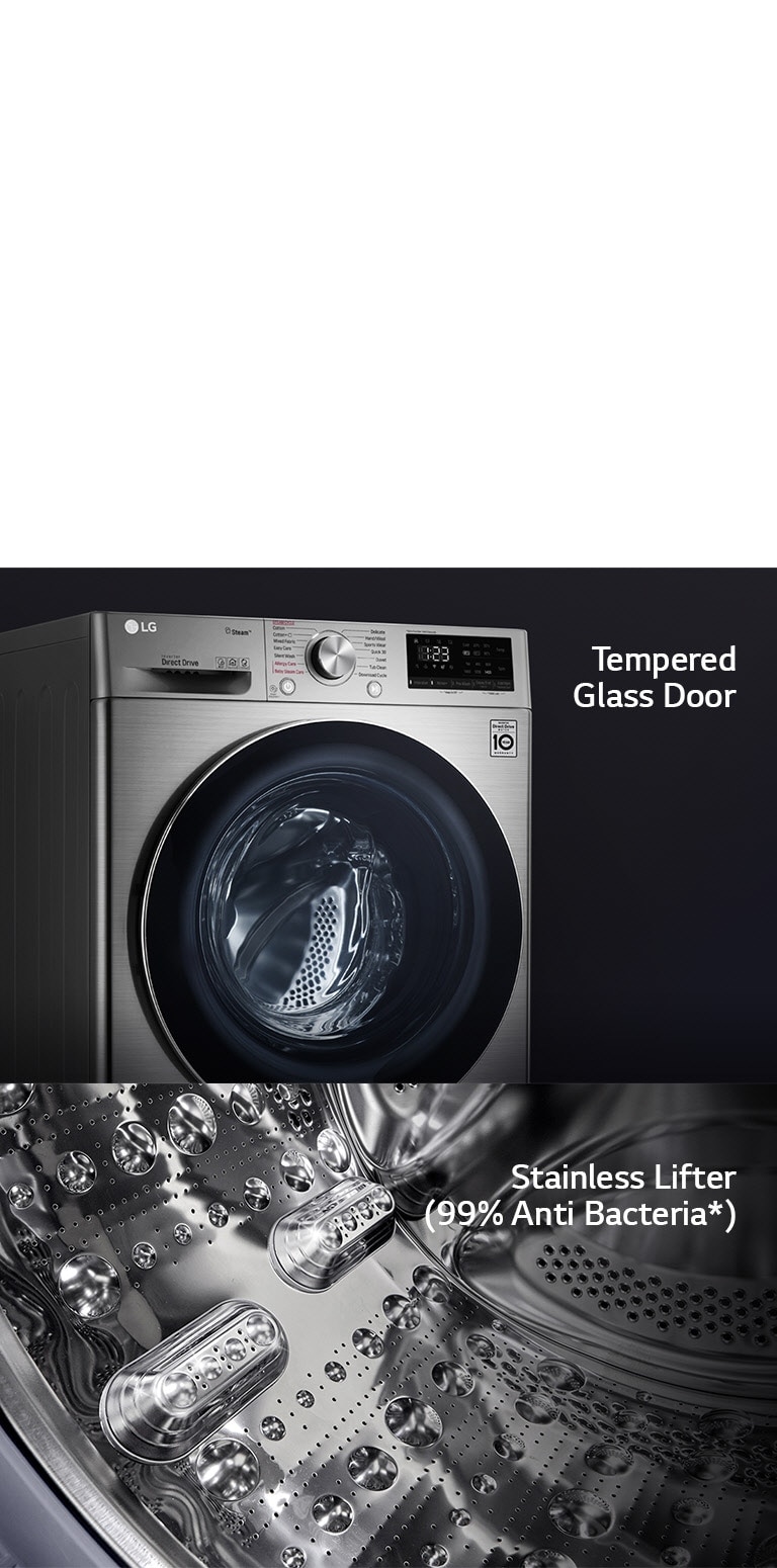 8 Kg | Front Load LG AI Africa Machine DD™ | | Steam™ Washing | East