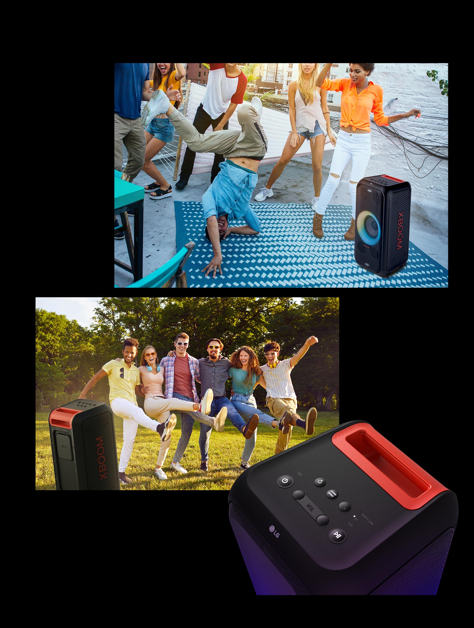 Africa XBOOM With Speaker Ring LG East Lighting Bluetooth Party LG Multi-Colour | Portable