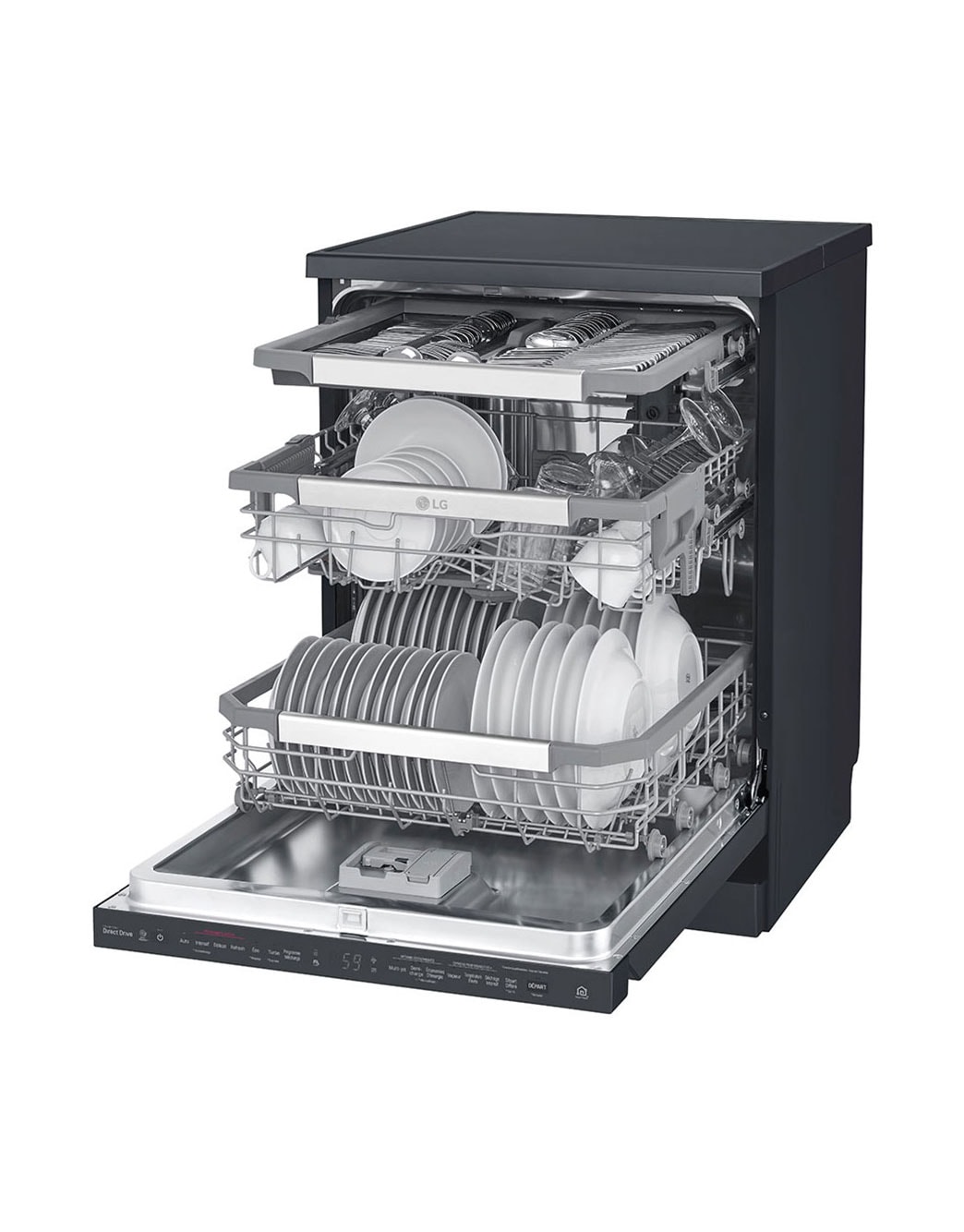 LG Matte Black QuadWash™ Dishwasher - DFB325HM | LG E.A.