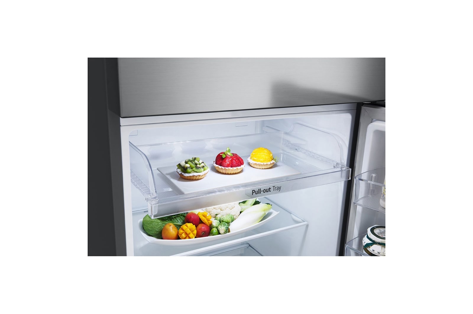 LG 395(L) | Top Freezer Refrigerator |Smart Inverter Compressor | LinearCooling™ | DoorCooling+™, GL-B492PLGB