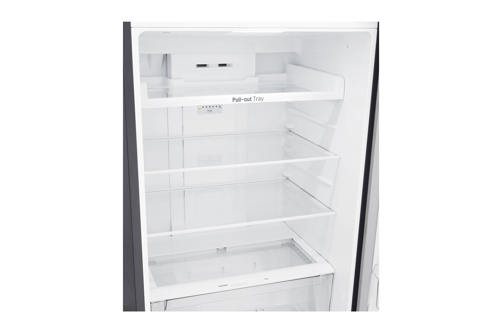 LG 438(L) | Top Freezer Refrigerator | Smart Inverter Compressor | Water Dispenser | NatureFRESH™ | LinearCooling™, Bottom view without food, GL-T652HLCM