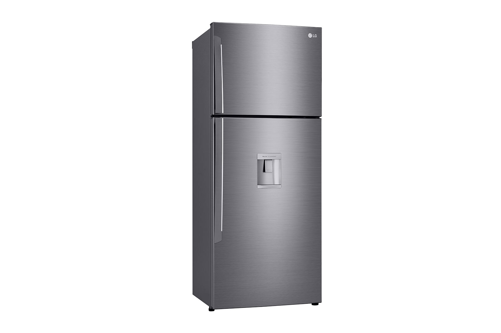 LG 438(L) | Top Freezer Refrigerator | Smart Inverter Compressor | Water Dispenser | NatureFRESH™ | LinearCooling™, left view, GL-T652HLCM